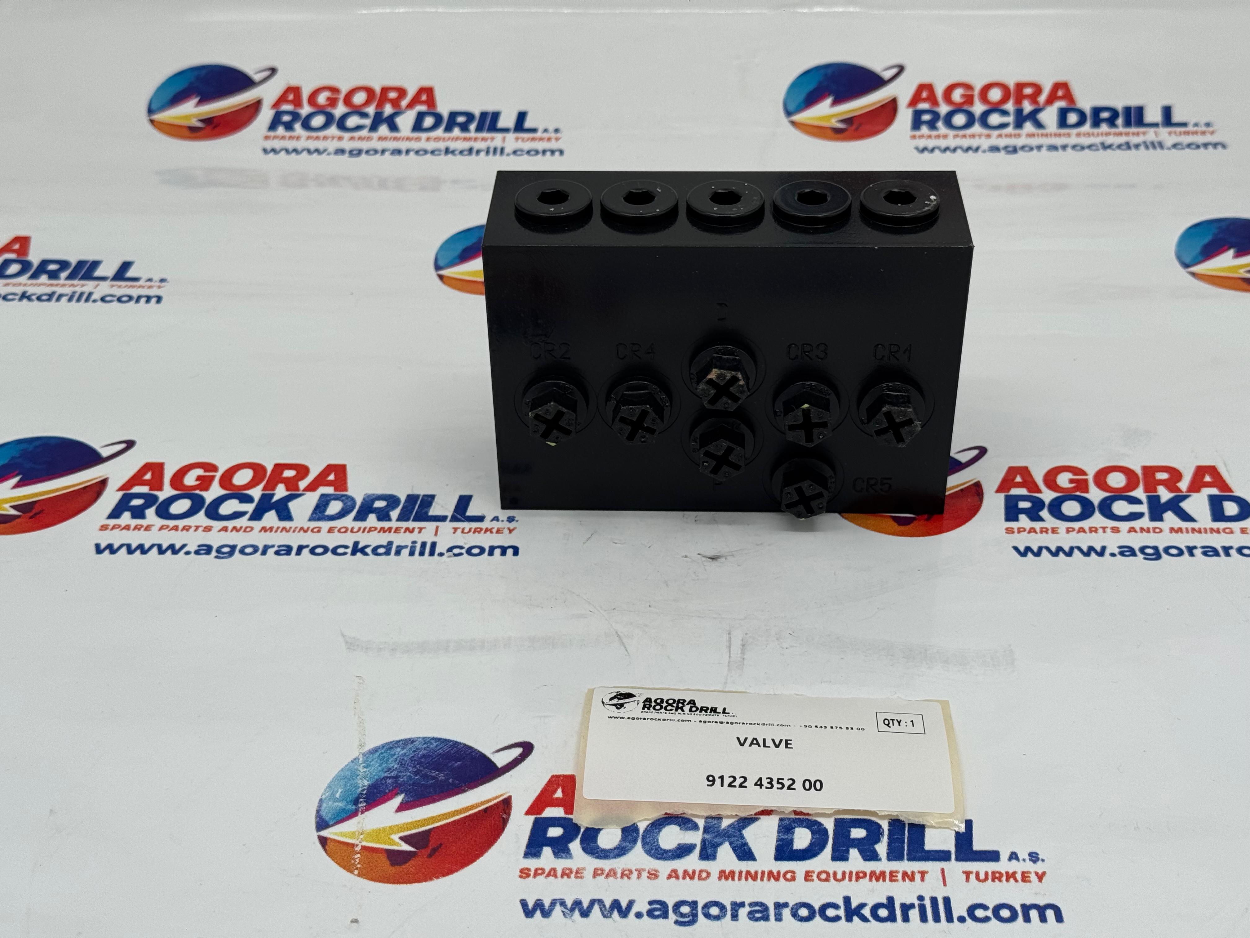 Epiroc - Atlas Copco - Valve - 9122 4352 00 - 9122435200 - 9122-4352-00 