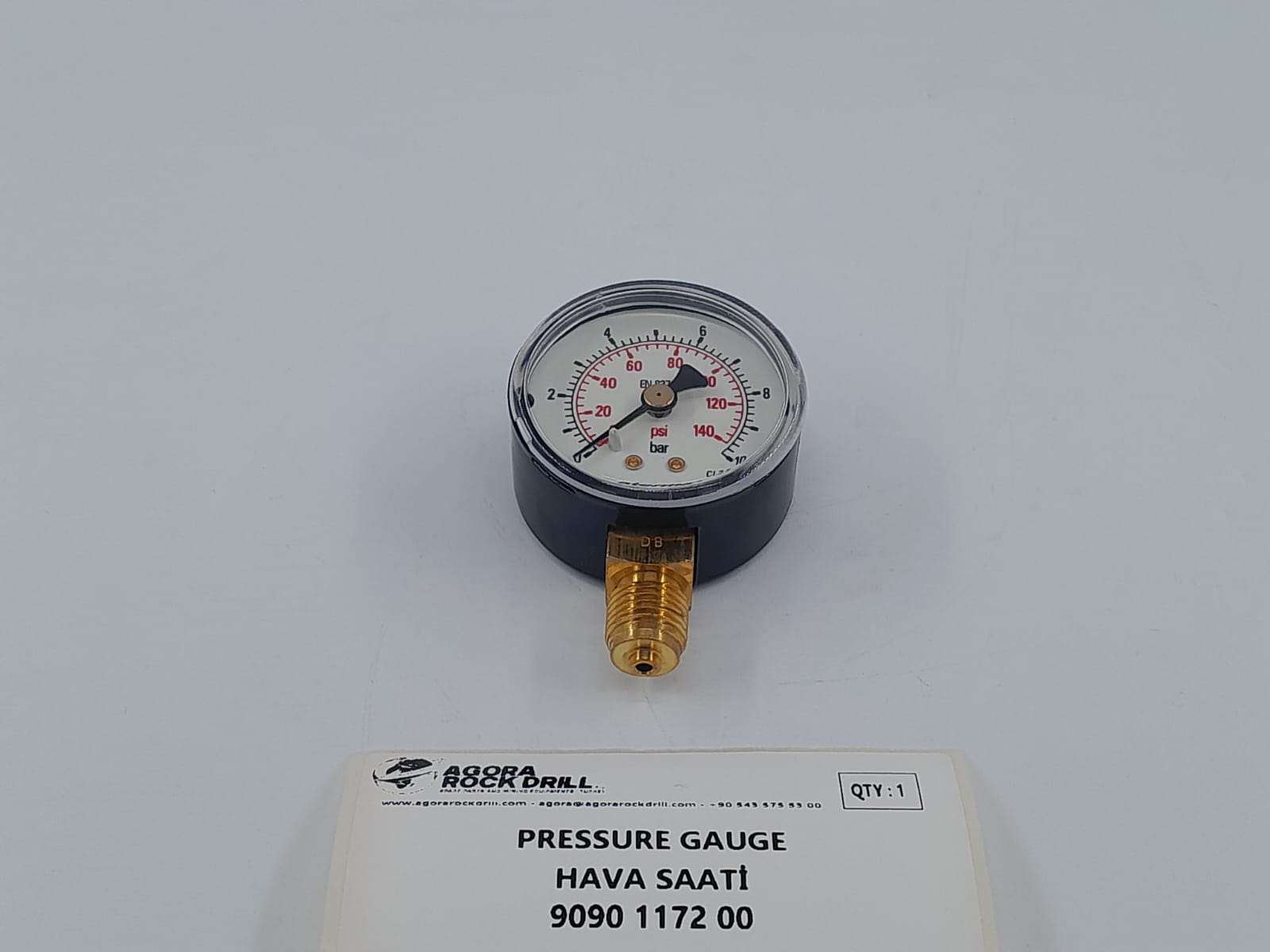 Epiroc - Atlas Copco - Pressure Gauge - 9090 1172 00 - 9090117200 - 9090-1172-00 