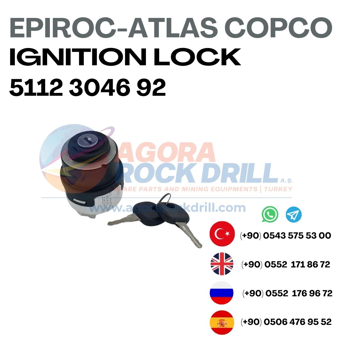 Epiroc - Atlas Copco - Ignition Lock - 5112 3046 92 - 5112304692 - 5112-3046-92 