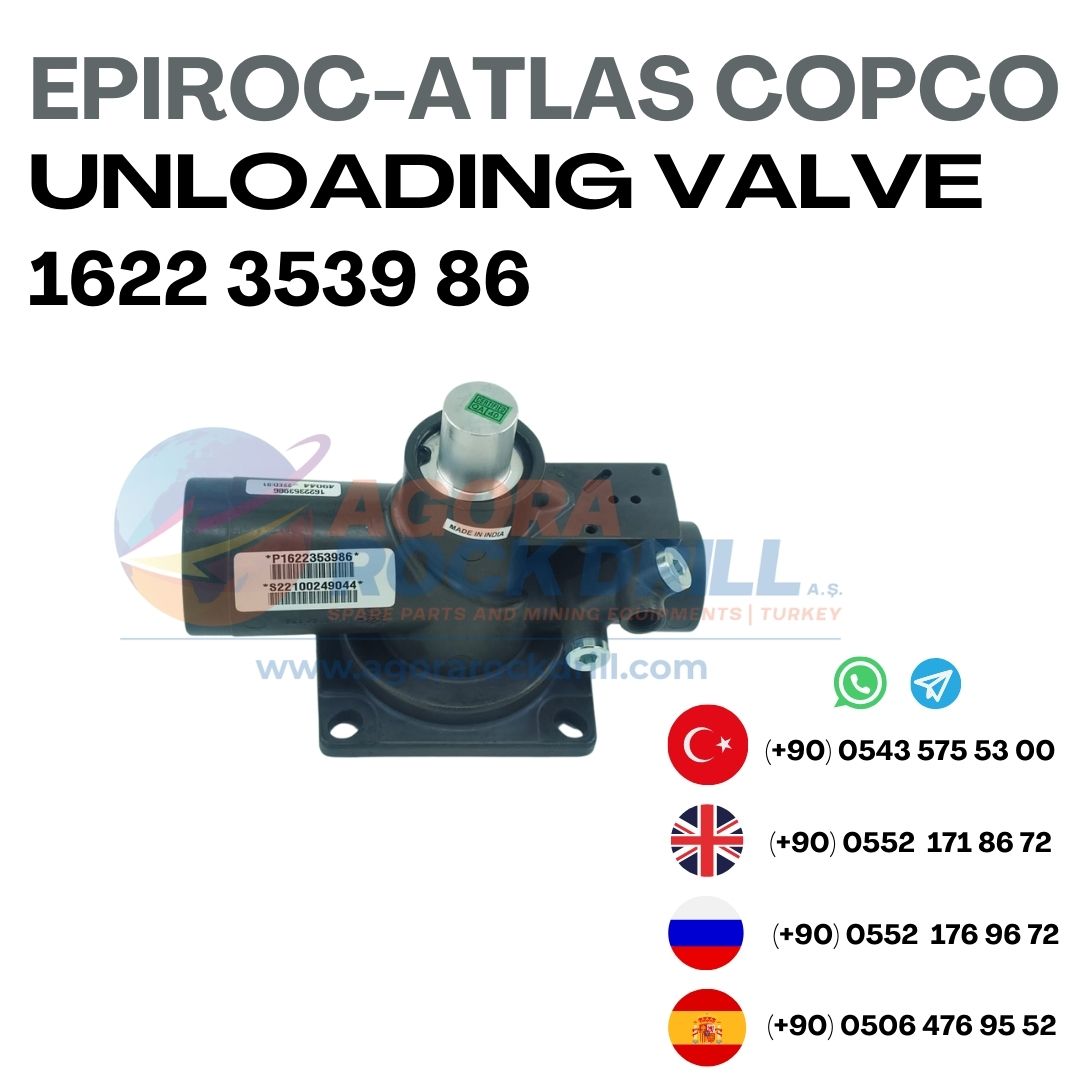 Epiroc - Atlas Copco - Unloading Valve - 1622 3539 86 - 1622353986 - 1622-3539-86 