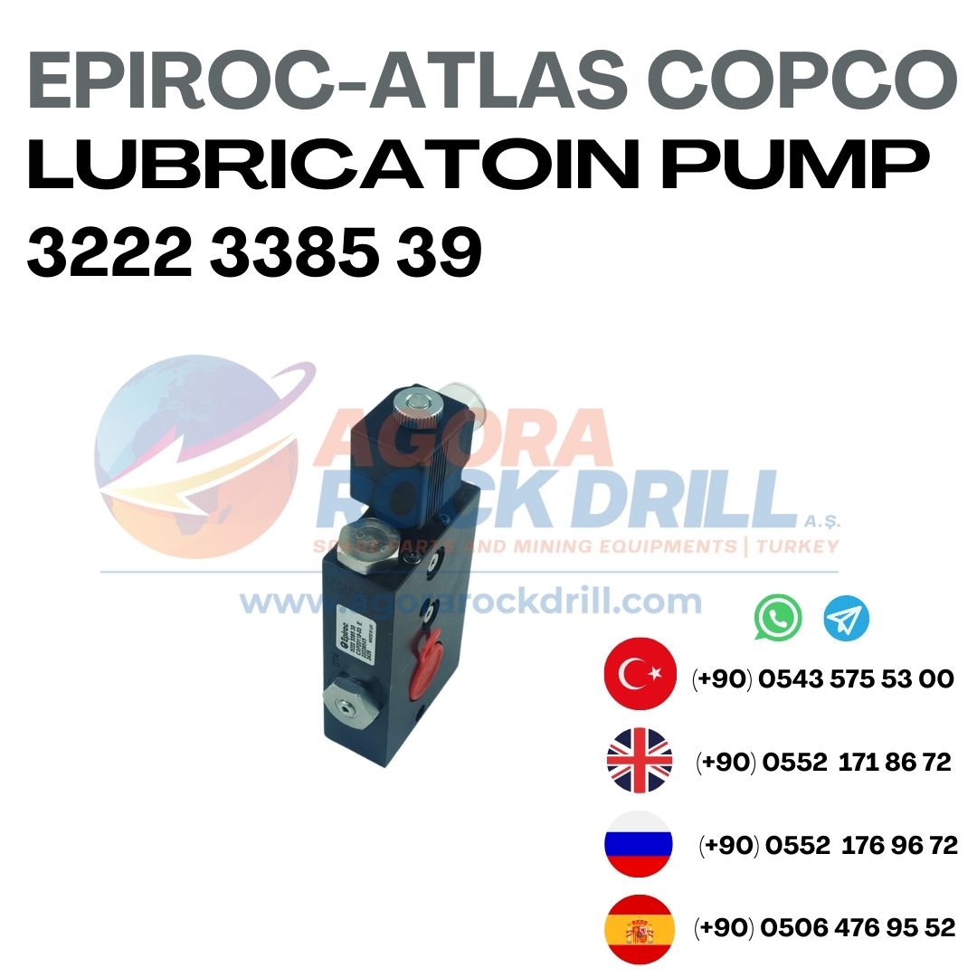 Epiroc - Atlas Copco - Lubrication Pump - 3222 3385 39 - 3222338539 - 3222-3385-39 