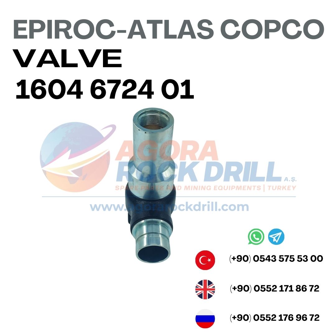 Epiroc - Atlas Copco - Valve - 1604 6724 01 - 1604672401 - 1604-6724-01