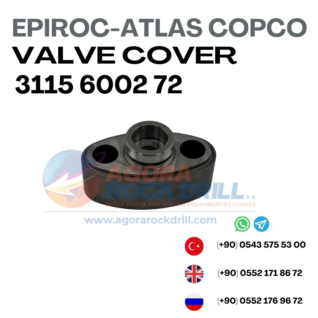 Epiroc - Atlas Copco - Valve Cover - 3115 6002 72 - 3115600272 - 3115-6002-72