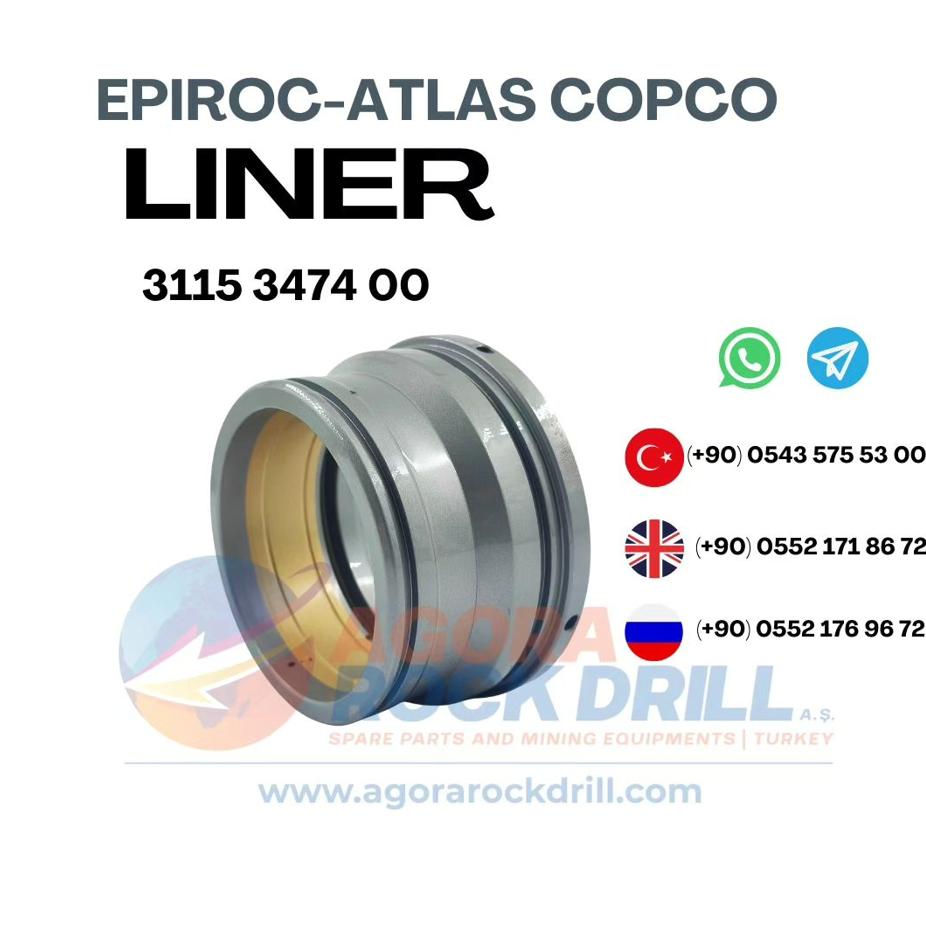 Epiroc - Atlas Copco - Liner - 3115 3474 00 - 3115347400 - 3115-3474-00 