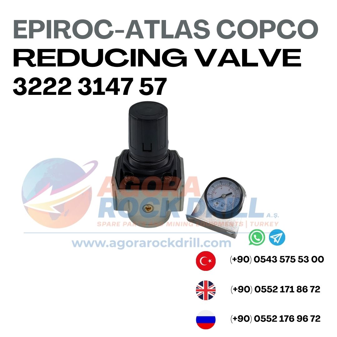 Epiroc - Atlas Copco - Reducing Valve - 3222 3147 57 - 3222314757 - 3222-3147-57 