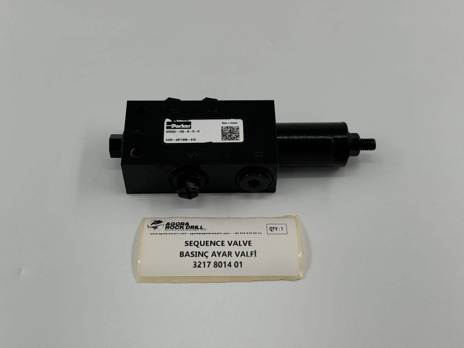 Epiroc - Atlas Copco - Sequence Valve - 3217 8014 01 - 3217801401 - 3217-8014-01 