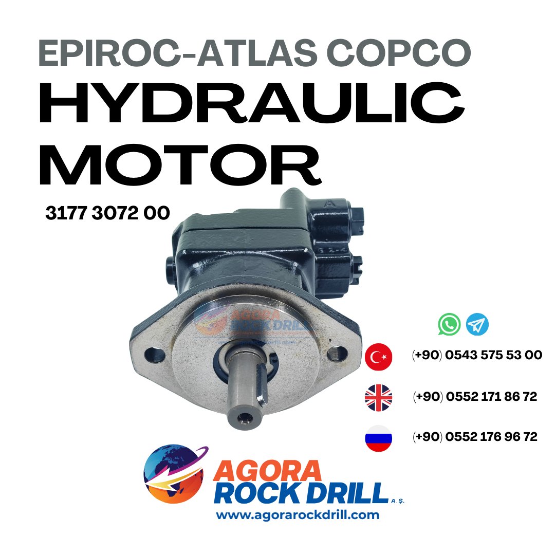 Epiroc - Atlas Copco - Hydraulic Motor - 3177 3072 00 - 3177307200 - 3177-3072-00 