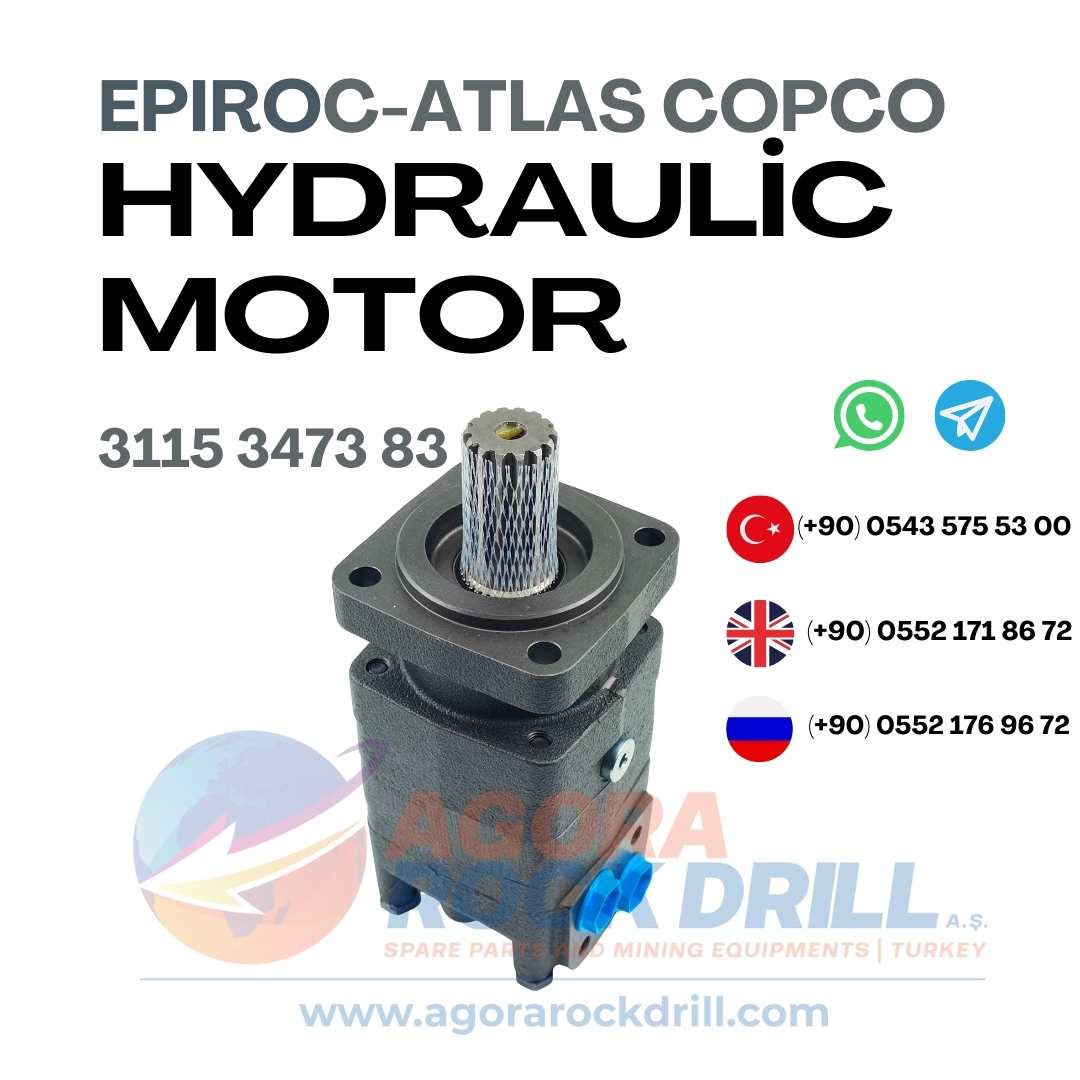 Epiroc - Atlas Copco - Hydraulic Motor - 3115 3473 83 - 3115347383 - 3115-3473-83
