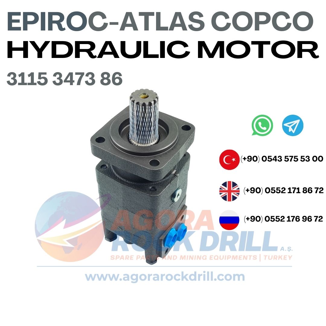 Epiroc - Atlas Copco - Hydraulic Motor - 3115 3473 86 - 3115347386 - 3115-3473-86 