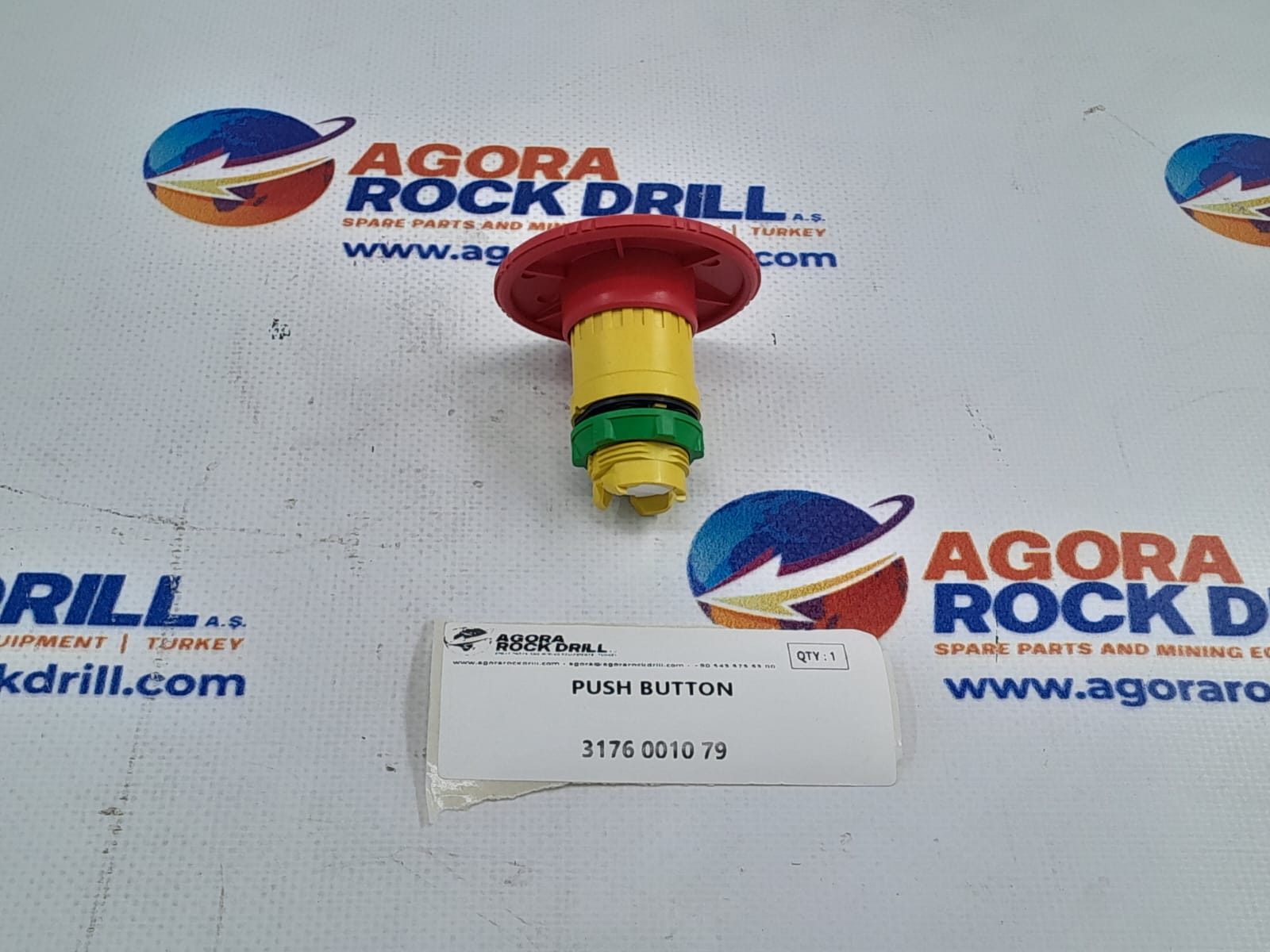 Epiroc - Atlas Copco - Push Button - 3176 0010 79 - 3176001079 - 3176-0010-79