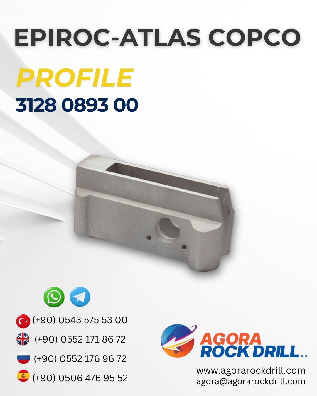 Epiroc - Atlas Copco - Profile - 3128 0893 00 - 3128089300 - 3128-0893-00
