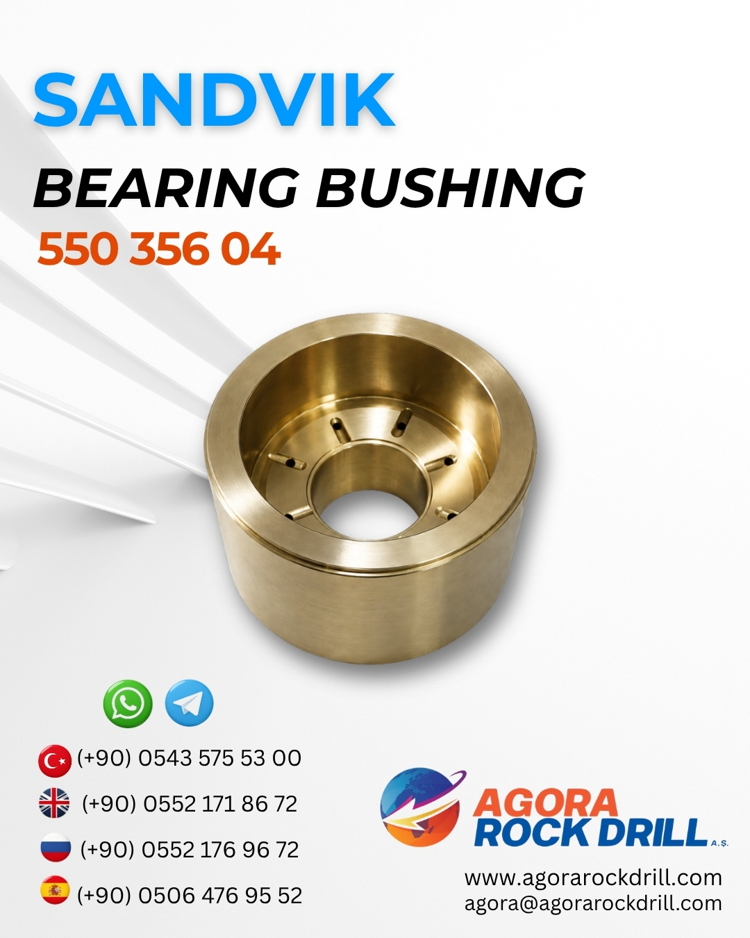 Sandvik - Bearing Bushing - 550 356 04 - 55035604