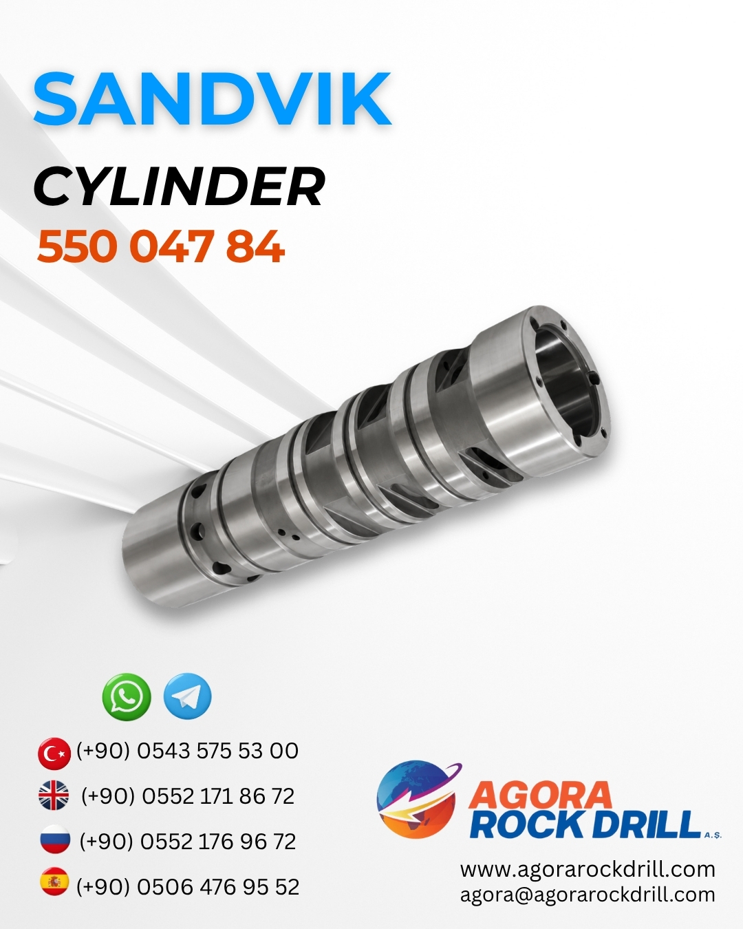 Sandvik - Cylinder - 550 047 84 - 55004784