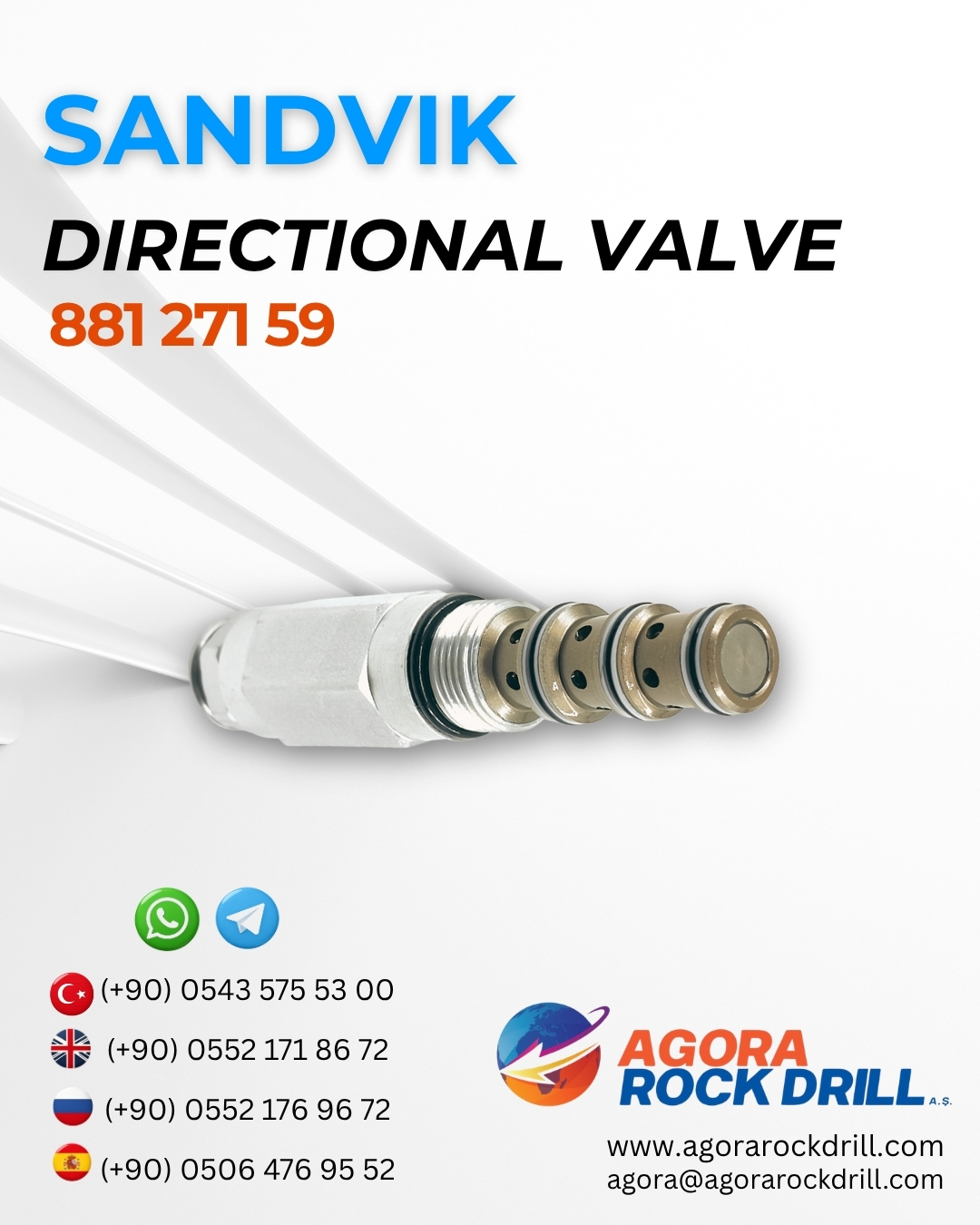 Sandvik - Directional Valve - 881 271 59 - 88127159
