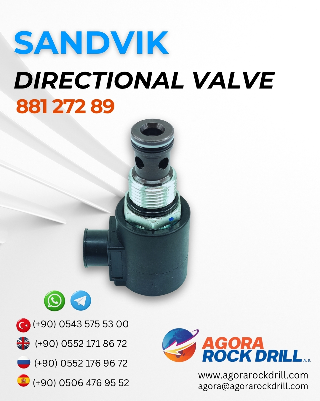Sandvik - Directional Valve - 881 272 89 - 88127289