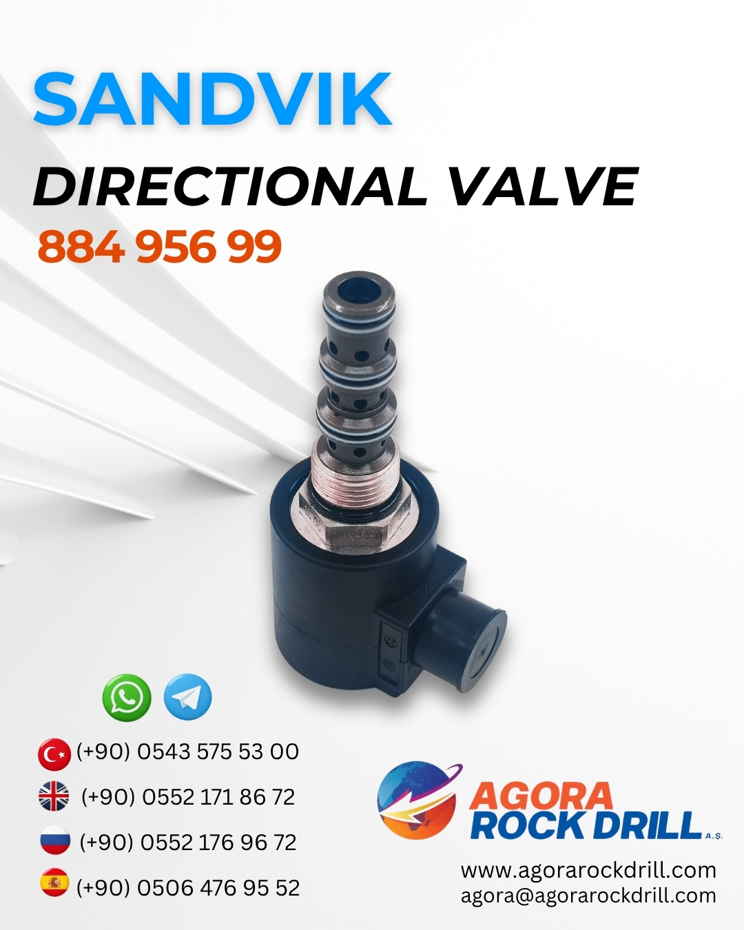 Sandvik - Directional Valve - 884 956 99 - 88495699