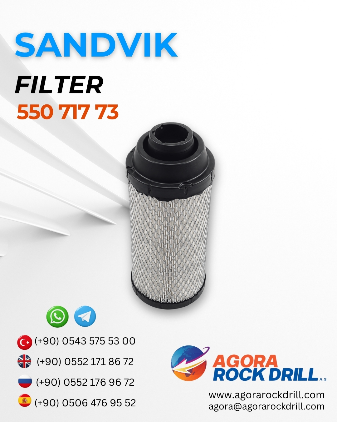Sandvik - Filter - 550 717 73 - 55071773