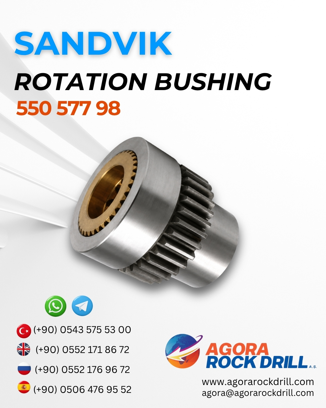 Sandvik - Rotation Bushing - 550 577 98 - 55057798