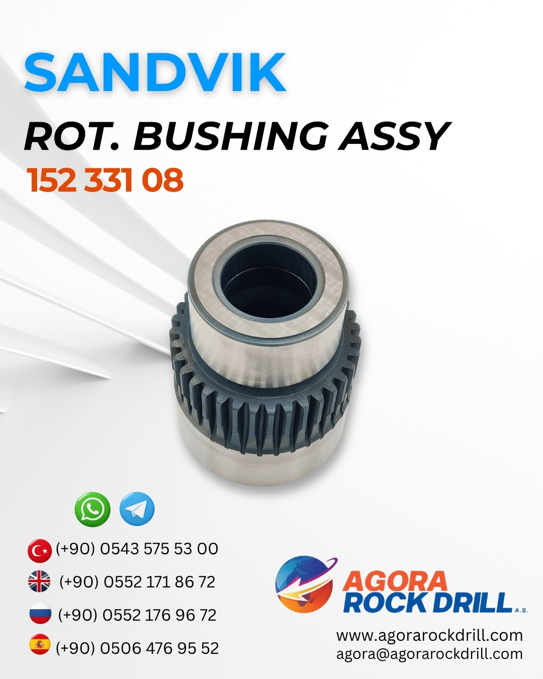 Sandvik - Rotation Bushing Assy - 152 331 08 - 15233108 