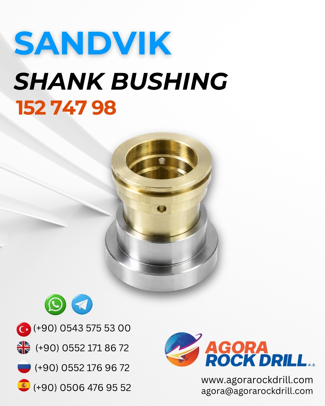 Sandvik - Shank Bushing - 152 747 98 - 15274798