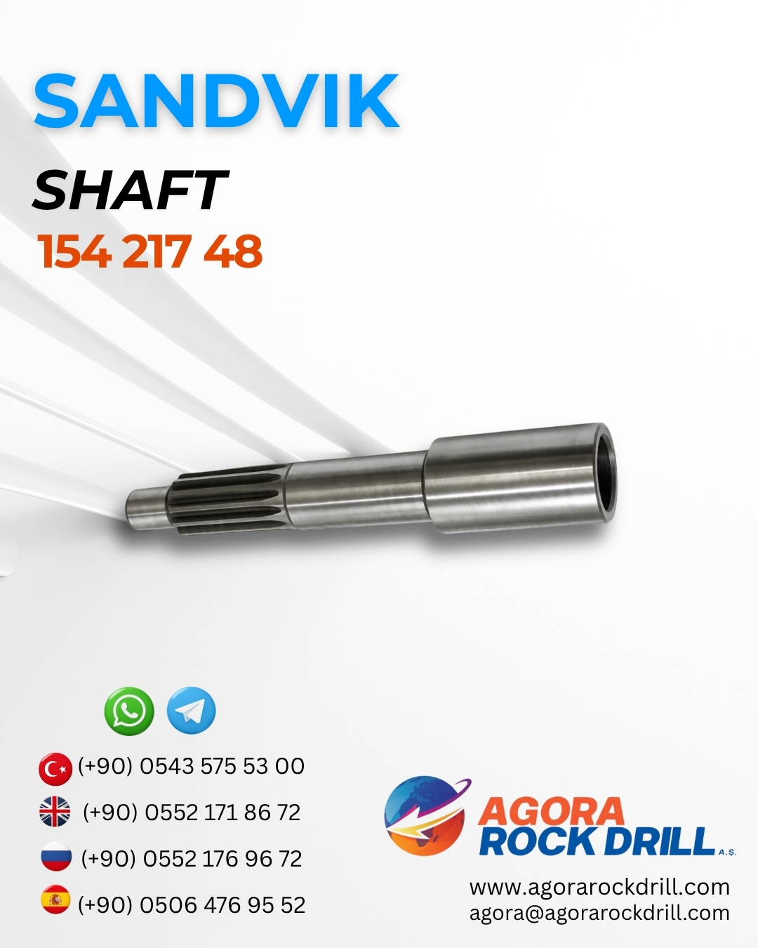 Sandvik - Shaft - 154 217 48 - 15421748