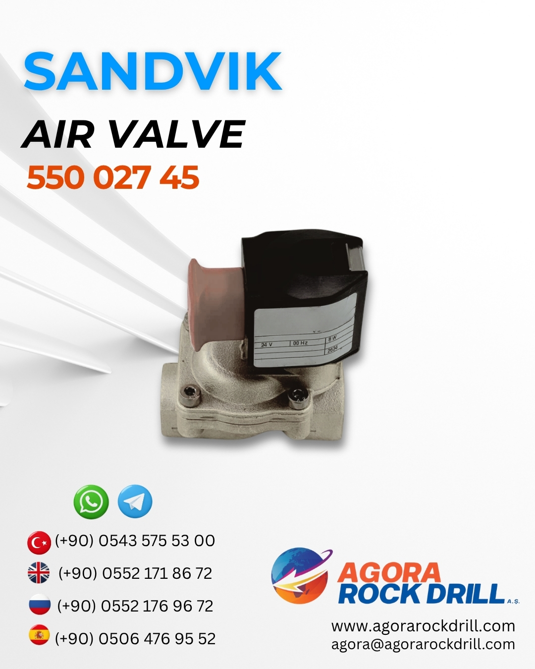 Sandvik - Air Valve - 550 027 45 - 55002745