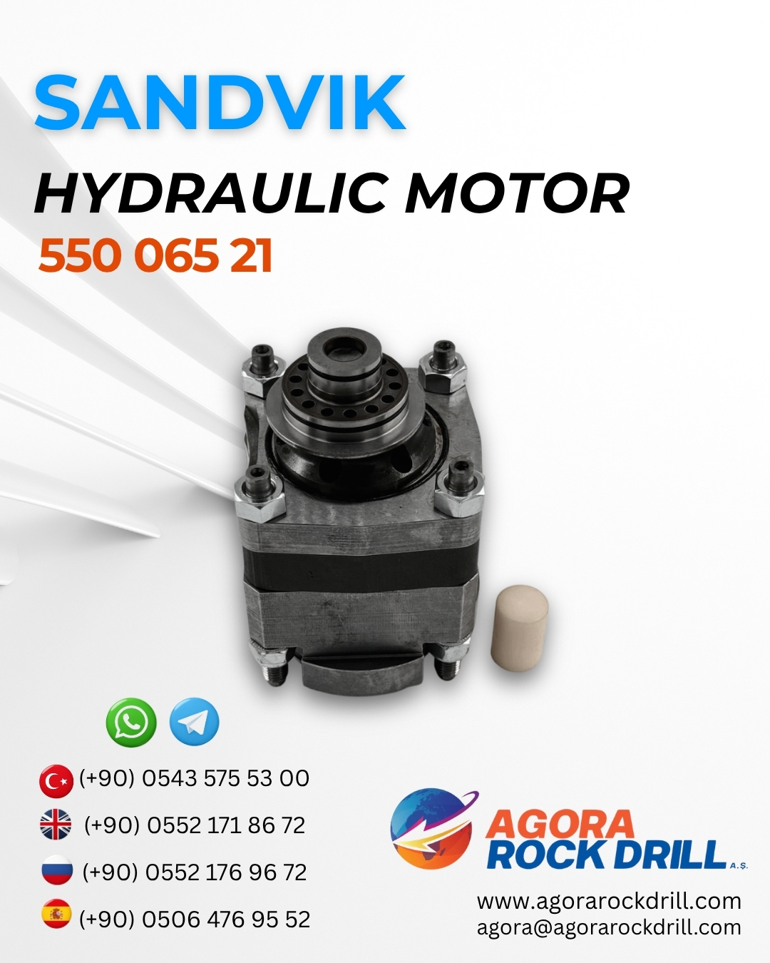 Sandvik - Hydraulıc Motor - 550 065 21 - 55006521