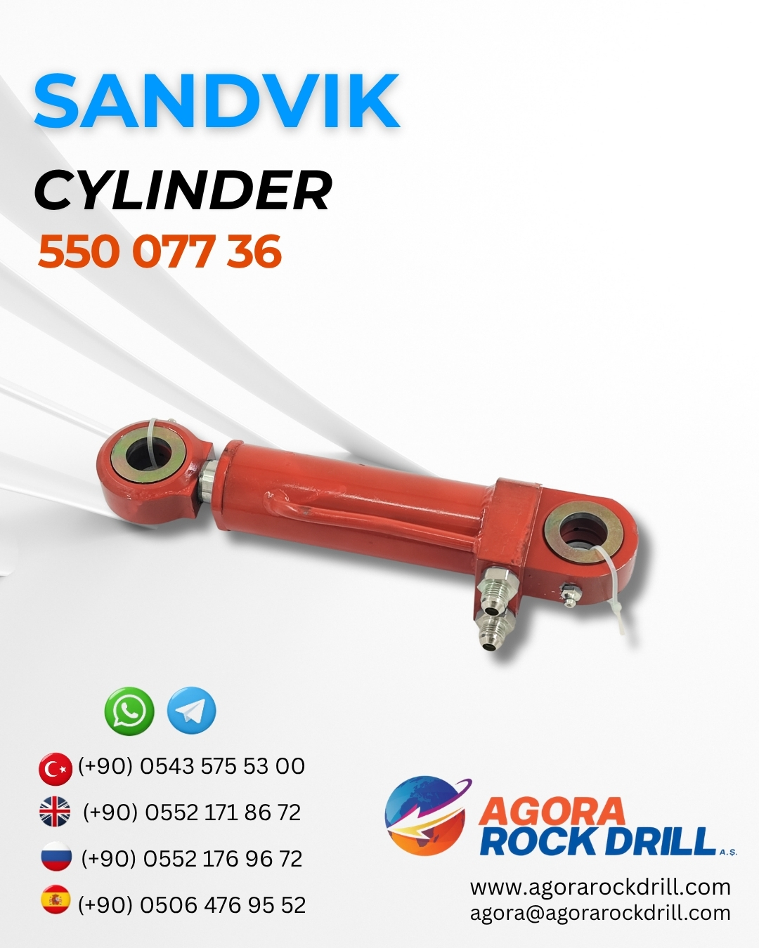 Sandvik - Cylinder - 550 077 36 - 55007736 