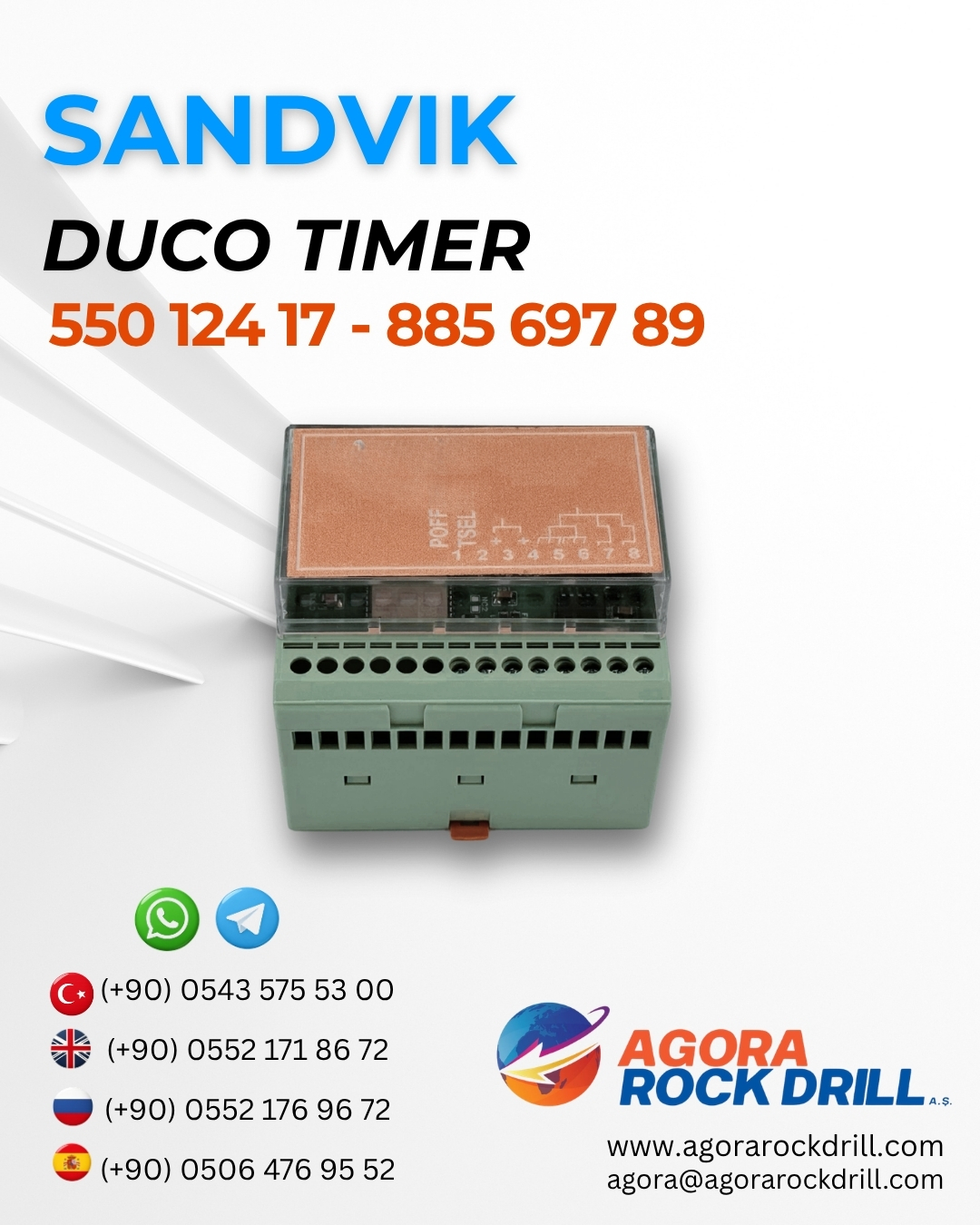 Sandvik - Duco Timer - 550 124 17 - 885 697 89 / 55012417 - 88569789