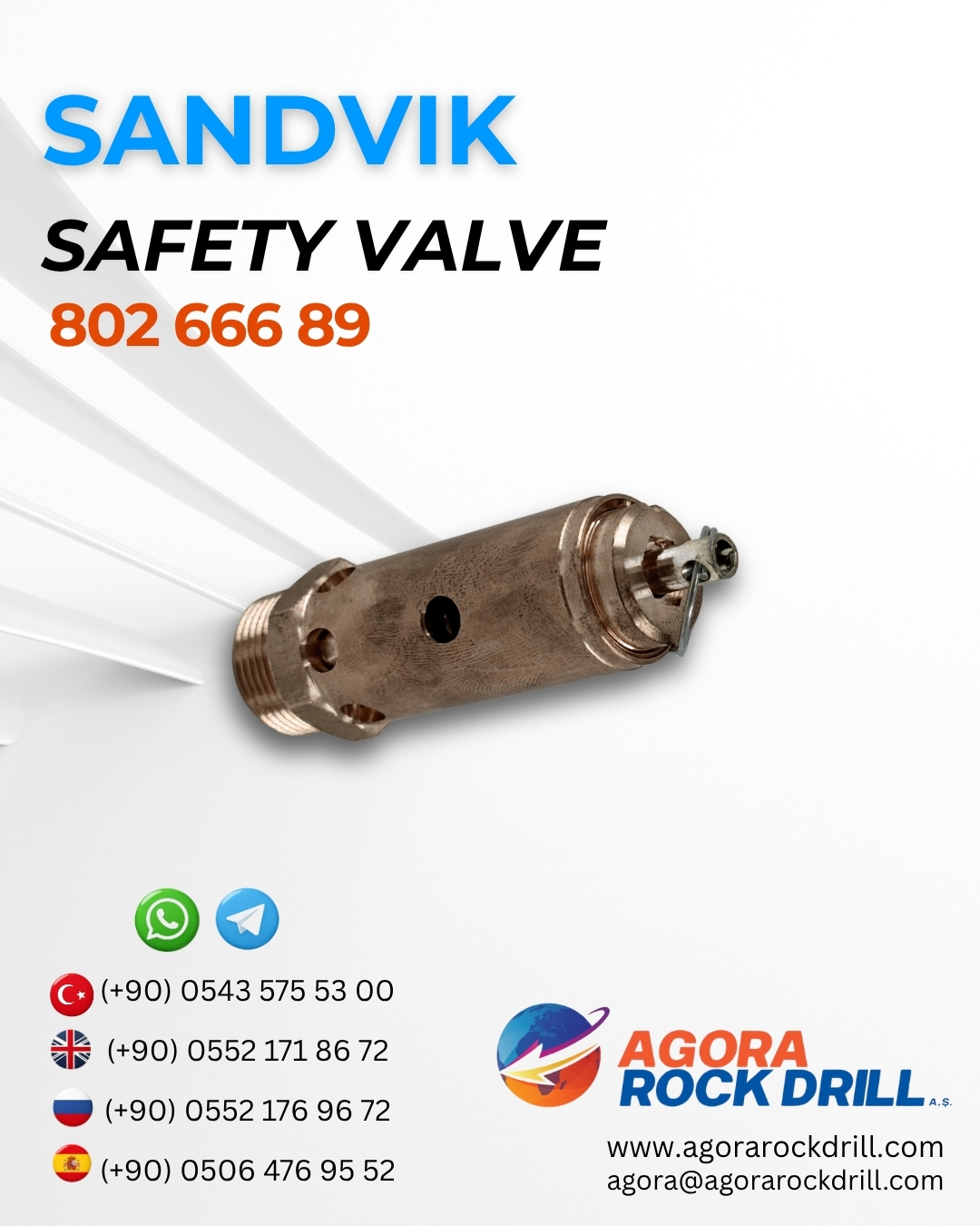 Sandvik - Safety Valve - 802 666 89 - 80266689