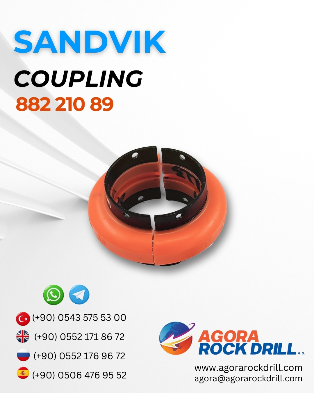 Sandvik - Coupling - 882 210 89 - 88221089 
