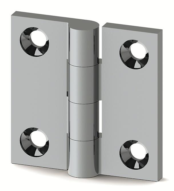 Paslanmaz Döküm Yaprak Menteşe 50x50x4,5 mm