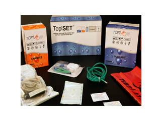 TopiSet Topical Hybrid E.Tens Wound Closure and Dressing Set