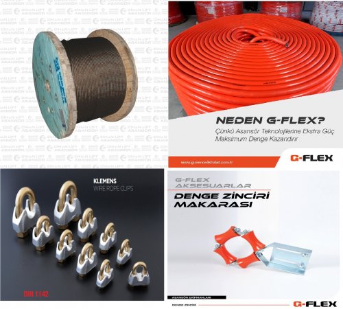 Asansör Çelik Halat ve Denge Zinciri