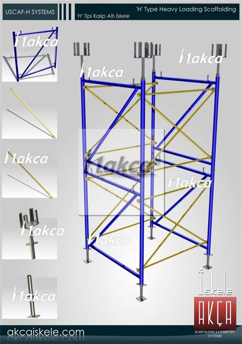 H Tipi Kalıp Altı İskele Sistemi