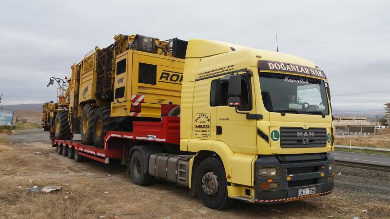 Tarım makinesi taşıması