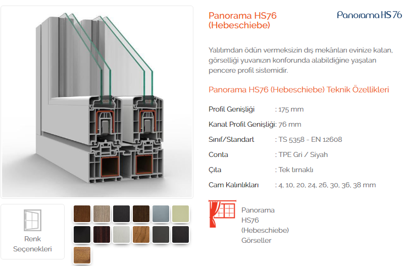 Panaroma Hs76 Hebeschiebe
