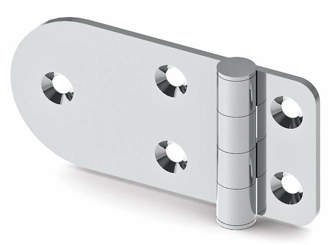 Stainless Leaf Hinge 78x38x2 mm