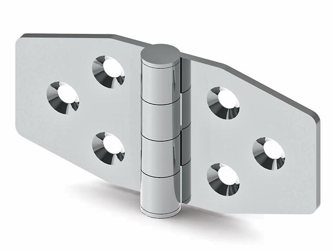 Stainless Leaf Hinge 76x38x2 mm