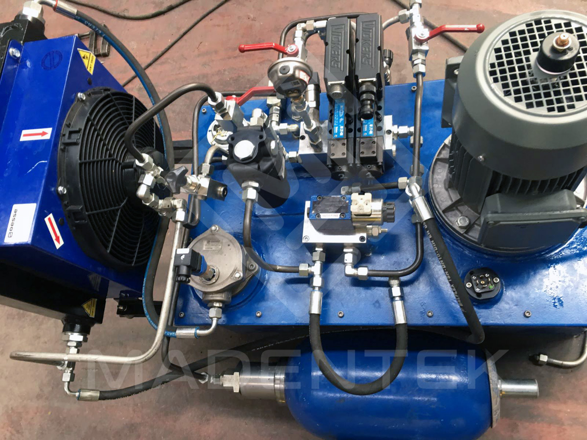 Production of hydraulic power pack (power-pack)