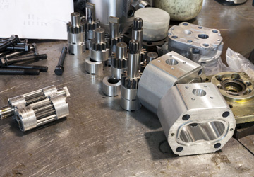 Hydraulic equipment repair