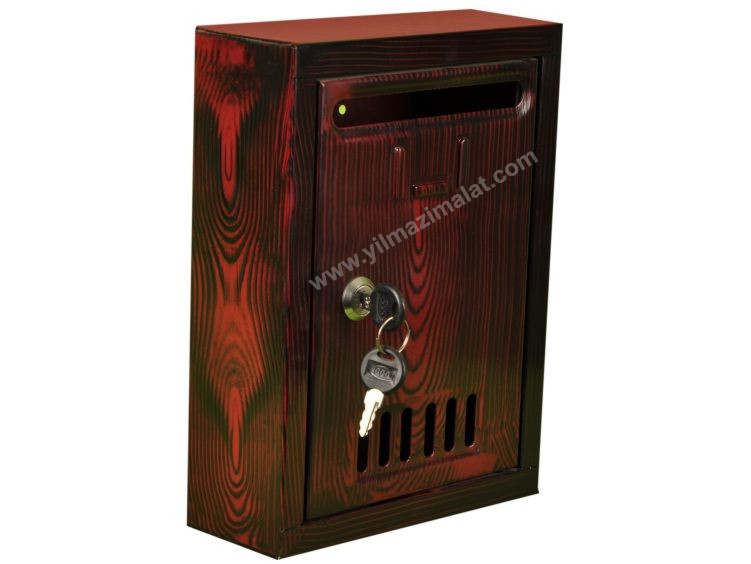 Ahşap Boyalı Posta Kutusu