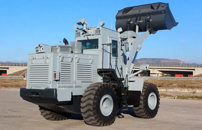 Remote Controlled Armored Construction Equipment
