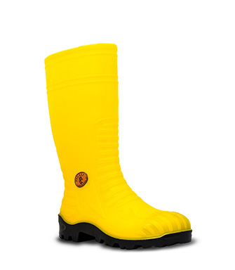 Palalı PVC Çelik Burunlu ve Çelik Tabanlı Emniyet Çizmesi S5