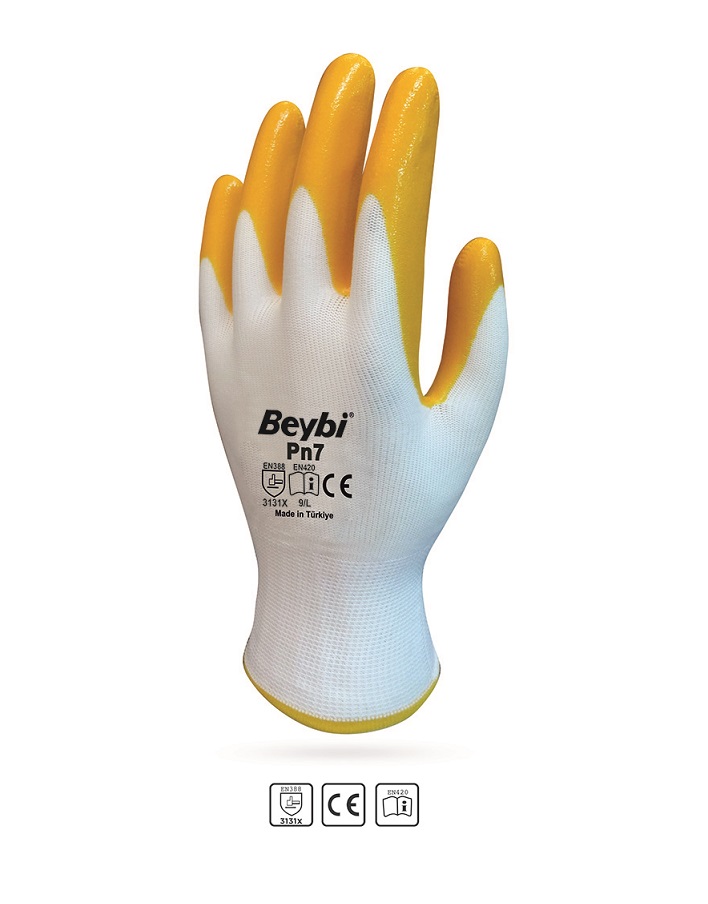 BEYBİ PN7 NİTRİL KAPLAMA ÖRME ELDİVENLER