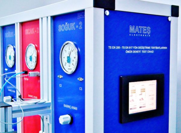 Sıhhi Tesisat Armatürleri Yön Değiştirme Tertibatlarının Ömür Deney Cihazı