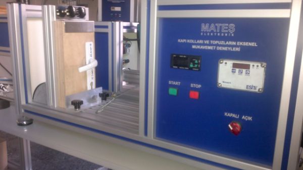 Kapı Kolları ve Topuzlar Eksensel Mukavemet Deney Cihazı