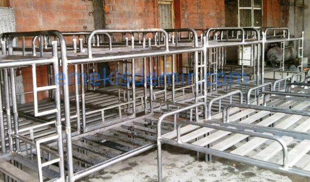 Bunk Bed and Steel Rack