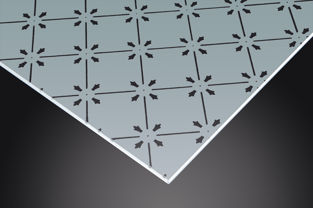 4 mm TEPERLİ DEKORAFİT CAM