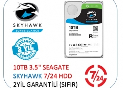 10TB Seagate Skyhawk 7/24 Güvenlik Diski